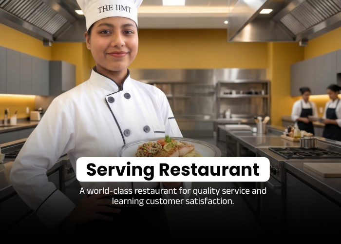 Serving Restaurant — a world-class restaurant for quality service and learning customer satisfaction at IIMT Haldwani