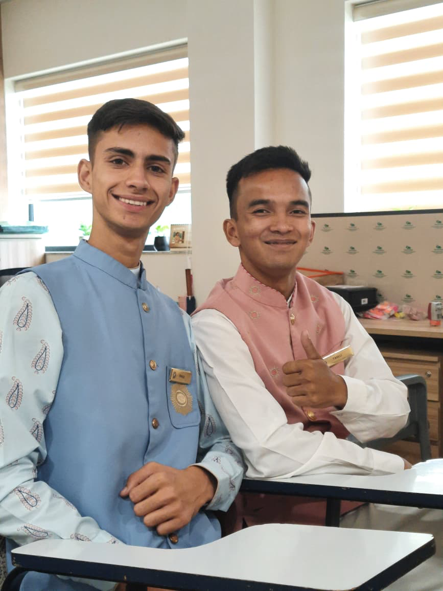 Student Rahul Badhani placement proof at Rambagh Palace, Jaipur