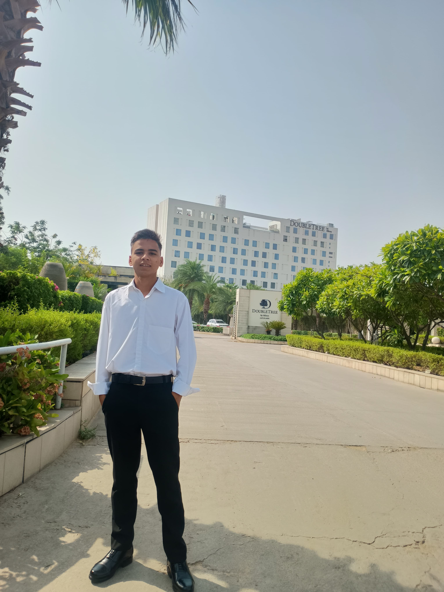 Student Khilesh Nath Goswami placement proof at DoubleTree by Hilton Jaipur Amer